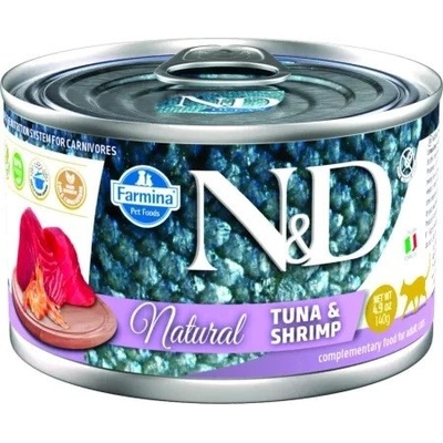 N&D Cat Natural Tuna&Shrimp 140 g