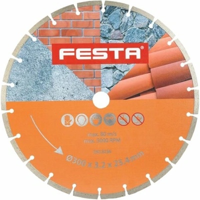 Festa Diamantový segment kotouč 300 x 25,4 mm 21324