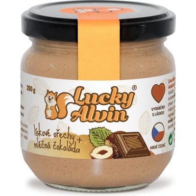 Lucky Alvin Lieskové orechy mliečna čokoláda 200 g