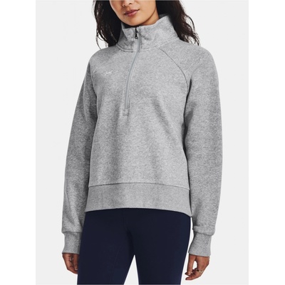 Under Armour dámská mikina se stojáčkem UA Rival Fleece HZ šedá