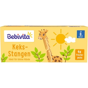 Bebivita Бебешки бисквити Bebivita - 8 м+, 4 х 45 g (12000)