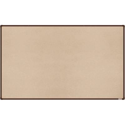 VMS VISION Textilní nástěnka boardOK s hnědým rámem 2000 x 1200