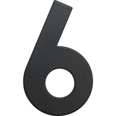 RN.75L číslo "6" 75 mm čierné matné Čierna