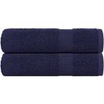 vidaXL Кърпи за ръце FROGN 2 бр. тъмносини 50x100 см 360 г/м2 (136782)