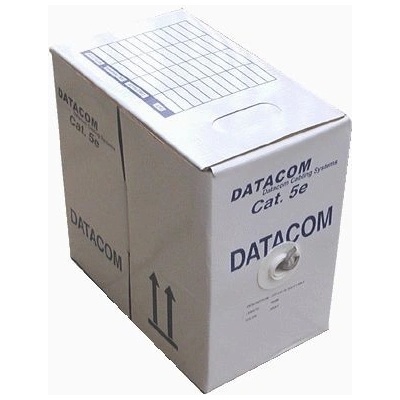 Datacom 1103 kabel drát C5E UTP PE venkovní 305m, černý