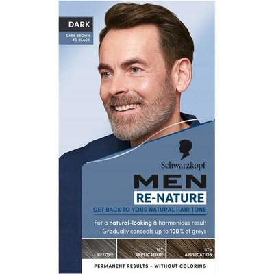 Schwarzkopf Men Re-Nature Dark barva na vlasy pro muže tmavě hnědá