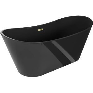 Mexen Montana 170x80 cm black/brushed gold (52011708070-55)