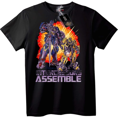 NOONEBRAND Тениска Transformers Застъпници Съберете се - XS, Black