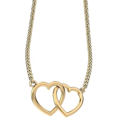 Chocli Дамско колие с преплетени сърца Chocli CH0602 (CH0602)