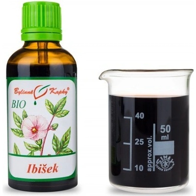 Bylinné kapky Ibištek BIO bylinné kvapky tinktúra 50 ml