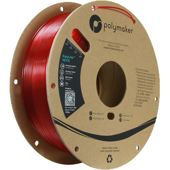 Polymaker PolyLite PETG Translucent Red - 1, 75 mm / 1000 g (PB01031)