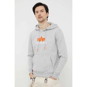 Alpha Industries Суичър Alpha Industries в сиво с качулка с принт (178312RB.17)