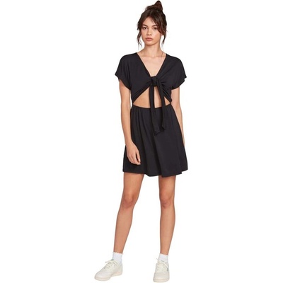 Volcom šaty Coco Tie Front Dress Black BLK