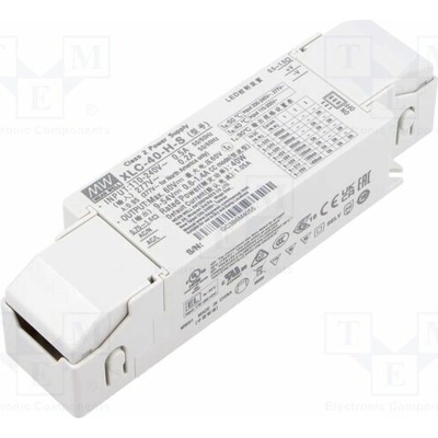 MEAN WELL XLC-40-H-S Napájecí zdroj: spínaný; LED; 40W; 9÷54VDC; 600mA÷1,4A; 100÷305VAC