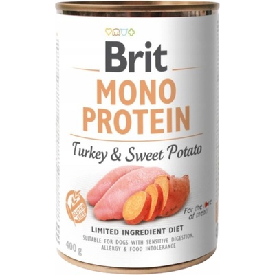 Brit Mono Protein Morčacie so sladkými zemiakmi 400 g