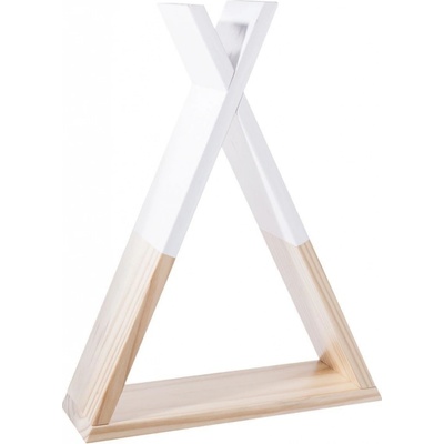 Atmosphera Créateur d'intérieur Dekorativní police polička růžová polička skříňka na zeď regál tepee dřevo růžová barva 30 x 10 x 39 cm