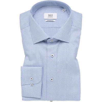 Eterna modern fit pánska košel'a so štruktúrou modrá