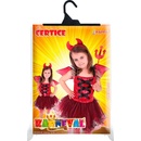 Dětské karnevalové kostýmy čertice s křídly + přísl