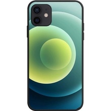 Pouzdro NXE měkký s motivem barevných kruhů iPhone 12 / 12 Pro - zelený