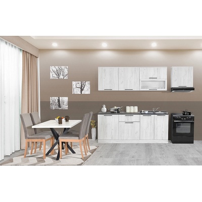 Matis Готова блок кухня comfort 2 метра снежен дъб