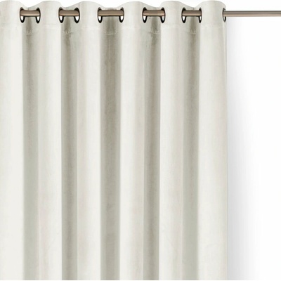 Krémový zamatový dimout záves 140x175 cm Velto – Filumi