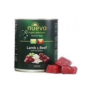 nuevo SENIOR Lamb & Beef - консерва за възрастни кучета 7+ с агне, говеждо и овесени ядки 400 г