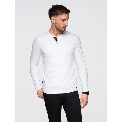 Ombre Clothing Бяла мъжка риза с копчета Ombre Clothing HENLEY Ombre Clothing | Byal | МЪЖЕ | XXL