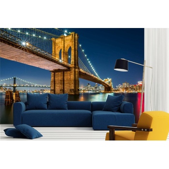 DIMEX ART s. r. o Самозалепваща се флизелинова фототапета бруклинският мост от манхатън 375 x 250 см
