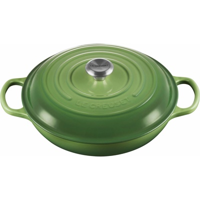 Le Creuset 21180304082430 Hrniec Gourmet Signature nízky 30 cm bambusová zelená