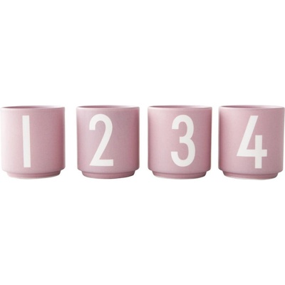 Porcelánové svietniky v súprave 4 ks Mini - Design Letters