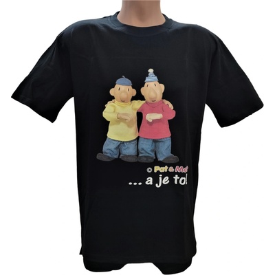 Tričko Pat a Mat a je to čierne