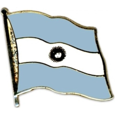 Odznak (pins) 20mm vlajka Argentína - farebný