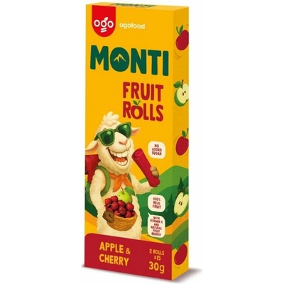 Monti ovocná trubička Jablko & Třešeň 30 g
