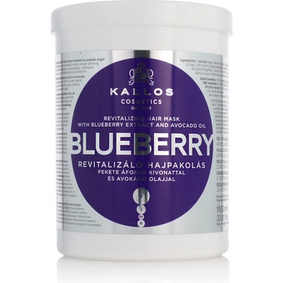 Kallos Cosmetics Blueberry maska na vlasy na poškozené vlasy 1000 ml