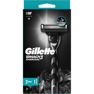 Gillette Самобръсначка Gillette Mach3 с активен въглен + 2 глави