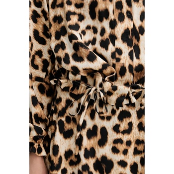 MUNTHE Риза munthe ulvi дамска в кафяво със свободна кройка с класическа яка 255100725519 (255100725519)