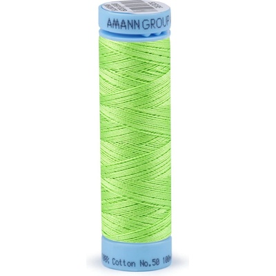 Bavlnené nite 100 m etiketné č. 50 Triana Amann Farba: 1528 Lime Punch