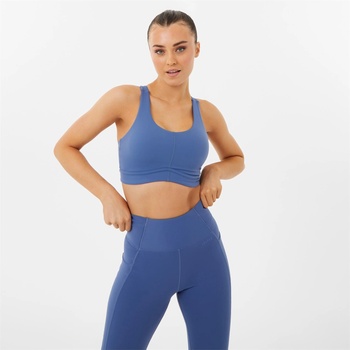 Image 1 of USA Pro x Sophie Habboo Sculpt Contour Hem Bra - Bijou Blue