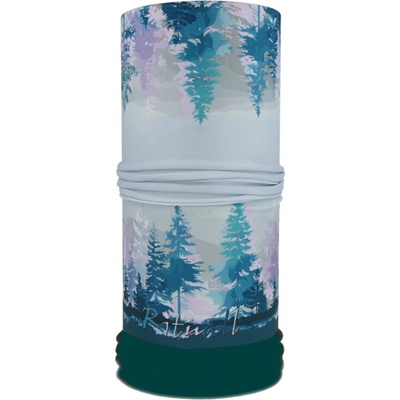 Rituall nákrčník s flisem Forest modrá/růžová