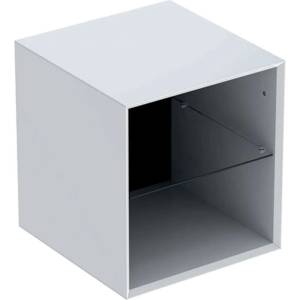 Geberit ONE - Страничен шкаф 45x49x47 см, отворен, гланцово бял 505.079. 00.1 (505.079.00.1)
