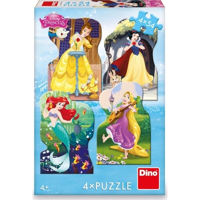 Dino Disney princezny 4 x 54 dielov
