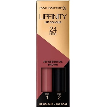 MAX Factor Lipfinity Дълготрайно течно червило, 350 Essential Brown, 2.3 ml