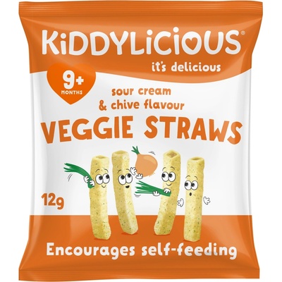 KIDDYLICIOUS Tyčinky zeleninové s príchuťou kyslej smotany a pažítky 12g