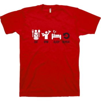 Gorilla. bg Eat Gym Sleep Repeat | Red XXL