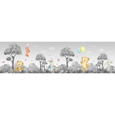 AG Design WBD-8125 Dětská samolepící bordura Medvídek, rozměry 5 m x 9,7 cm