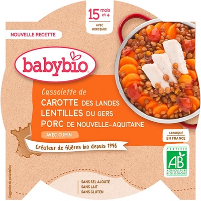 Babybio Vepřové maso s čočkou 260 g