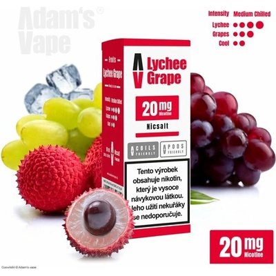 Adams Vape Salt Lychee Grape 10 ml 20 mg