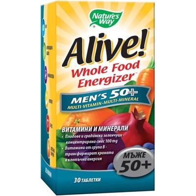 Nature's Way Alive Men's 50+ Mултивитамини, 30 таблетки, Nature's Way (11477)