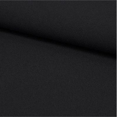 Mondo Italia Jednofarebná látka Panama stretch MIG34 čierna, šírka 150 cm Čierna Vzorka látky (10x10 cm +/-1 cm)