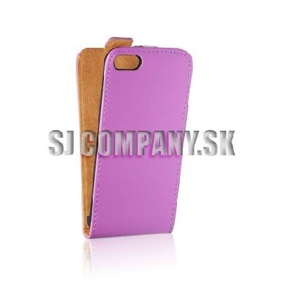 Kožený obal Huawei Ascend P6 – Flip Slim PT – fialová